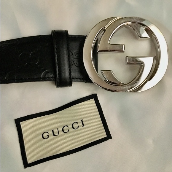 Gucci Other - Gucci black belt / size 90 / 32 inch